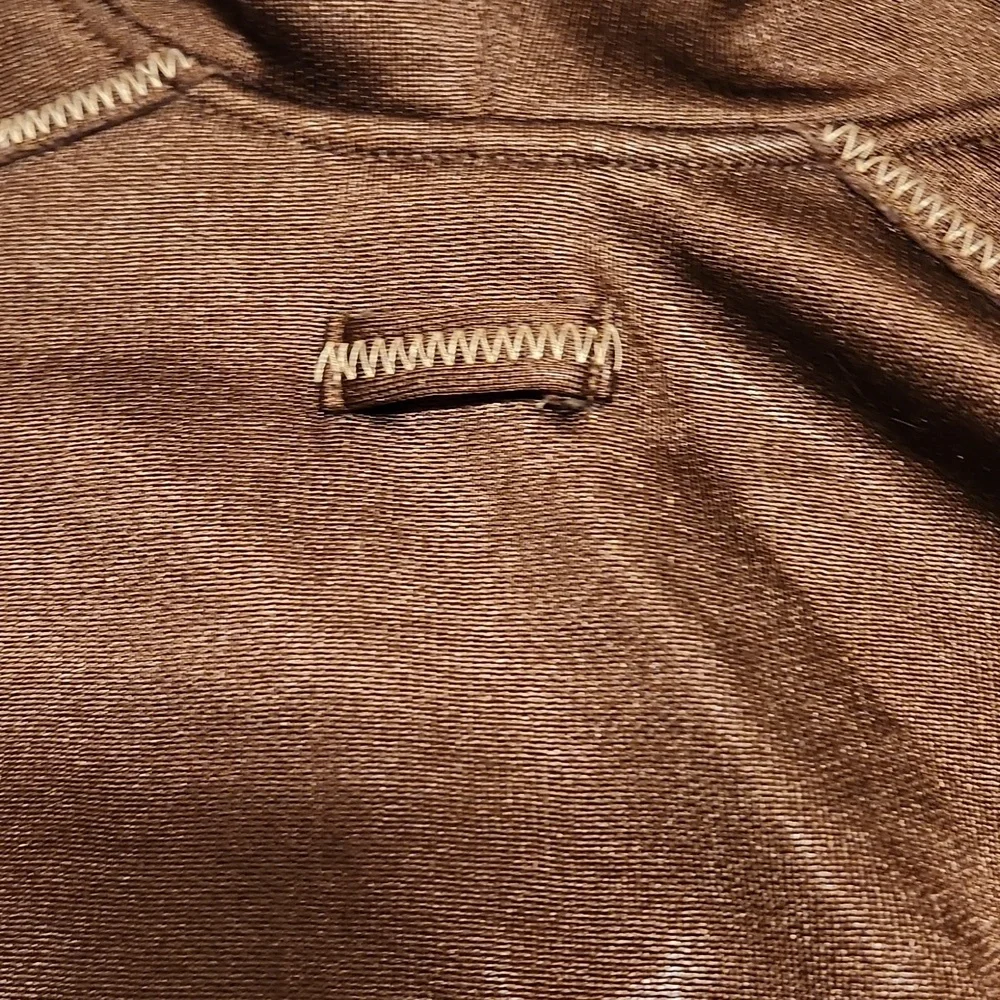 Air Jordan Embroidered Jumpman Logo Full Zip Sweater Vintage Y2K Brown And Gold - Picture 14 of 15
